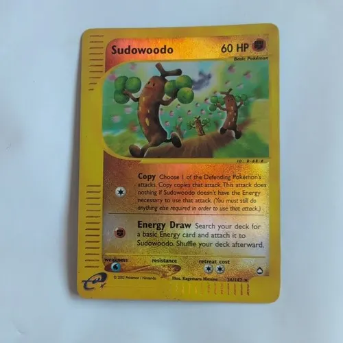 A single Sudowoodo card from the Aquapolis set.